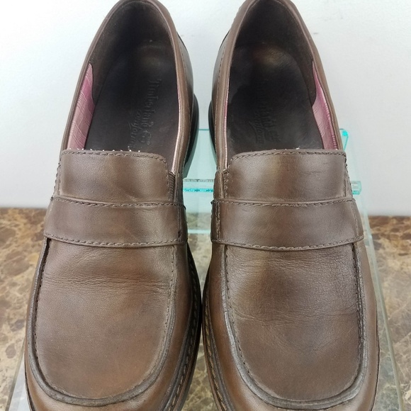 Timberland Waterproof Brown Leather Slip Clogs 6M - Picture 2 of 8